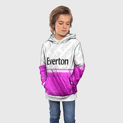 Толстовка-худи детская Everton pro football посередине, цвет: 3D-белый — фото 2