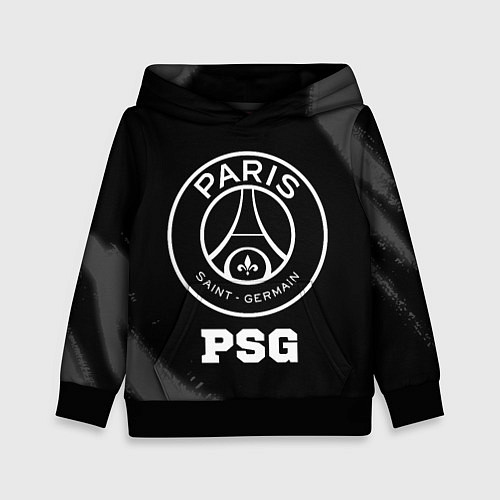 Детская толстовка PSG sport на темном фоне / 3D-Черный – фото 1