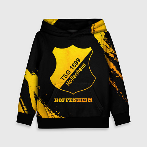 Детская толстовка Hoffenheim - gold gradient / 3D-Черный – фото 1