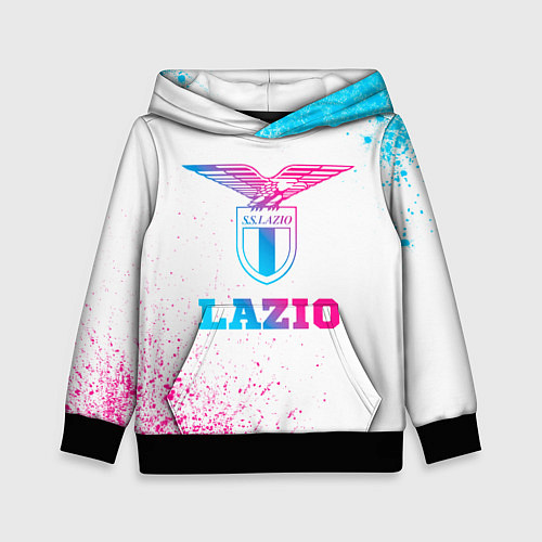 Детская толстовка Lazio neon gradient style / 3D-Черный – фото 1