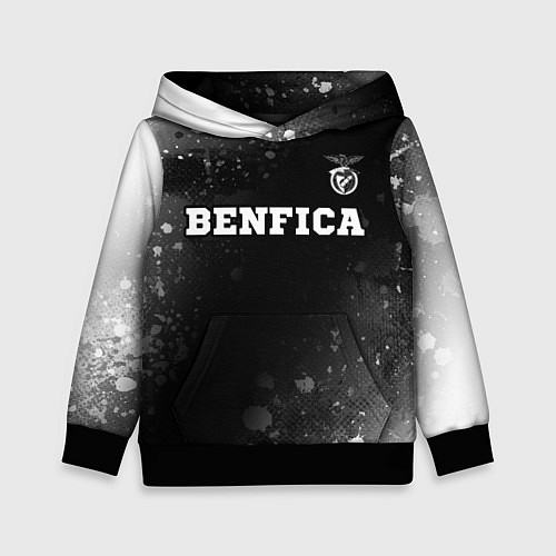 Детская толстовка Benfica sport на темном фоне посередине / 3D-Черный – фото 1