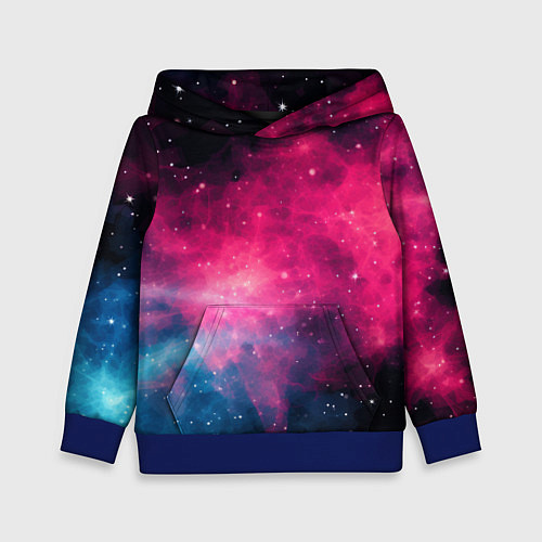 Детская толстовка Абстрактный космос фантастика / 3D-Синий – фото 1