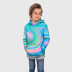 Толстовка-худи детская Неоновый бензин, цвет: 3D-меланж — фото 2