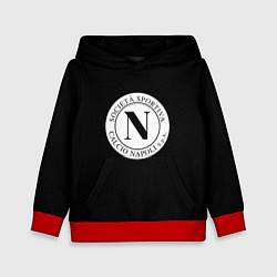 Толстовка-худи детская Napoli fc club, цвет: 3D-красный