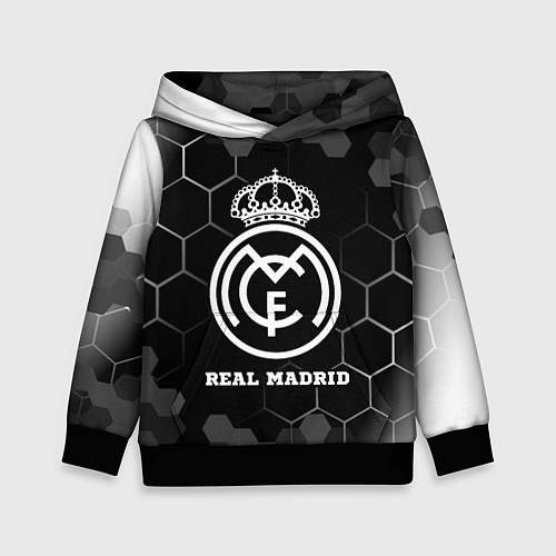 Детская толстовка Real Madrid sport на темном фоне / 3D-Черный – фото 1