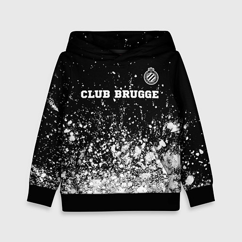 Детская толстовка Club Brugge sport на темном фоне посередине / 3D-Черный – фото 1