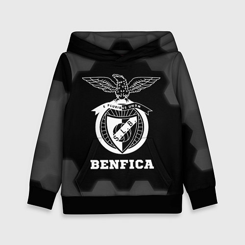 Детская толстовка Benfica sport на темном фоне / 3D-Черный – фото 1