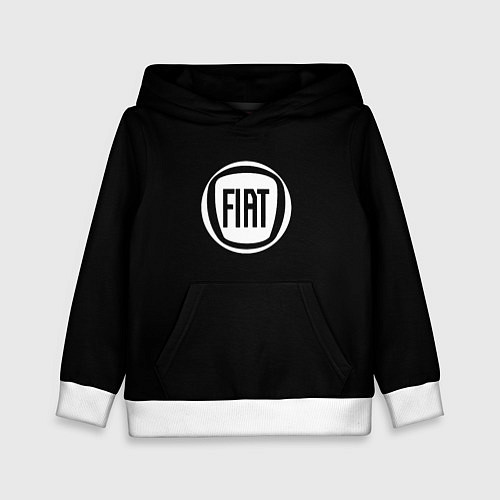 Детская толстовка FIAT logo white / 3D-Белый – фото 1