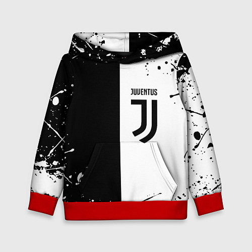 Детская толстовка Juventus краски текстура спорт / 3D-Красный – фото 1