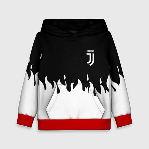 Детская толстовка Juventus fire / 3D-Красный – фото 1