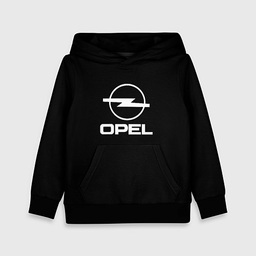Детская толстовка Opel logo white / 3D-Черный – фото 1
