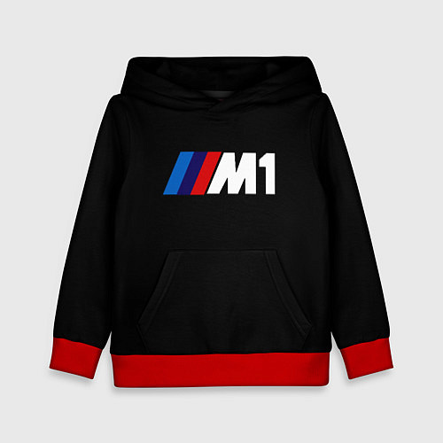 Детская толстовка BMW m1 logo / 3D-Красный – фото 1