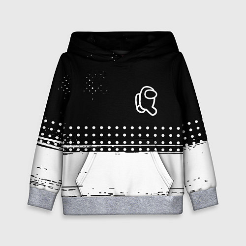 Детская толстовка Among us геометрия / 3D-Меланж – фото 1