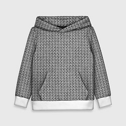 Детская толстовка Чёрно-белый текстурированный полосы