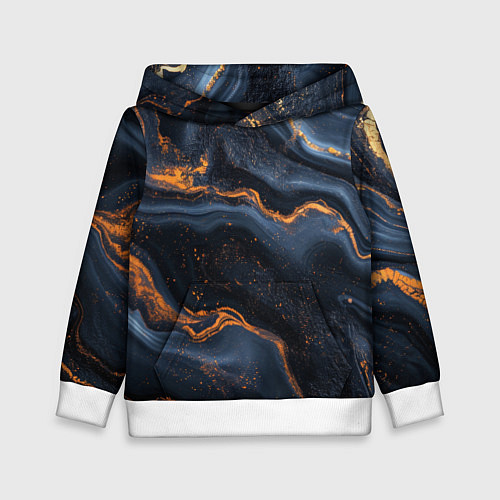 Детская толстовка Лакшери текстура с узорами / 3D-Белый – фото 1