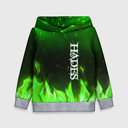 Детская толстовка Logo Hades green hell fire