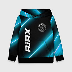 Толстовка-худи детская Ajax неоновые лампы, цвет: 3D-черный