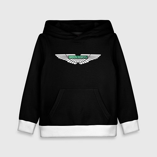Детская толстовка Aston Martin logo / 3D-Белый – фото 1