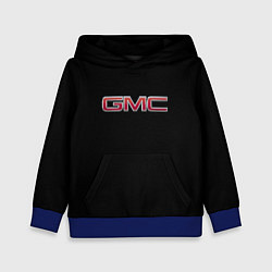 Толстовка-худи детская GMC logo, цвет: 3D-синий