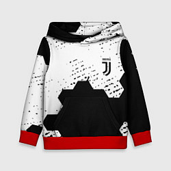 Детская толстовка Juventus hexagon black sport