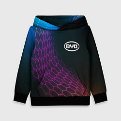 Детская толстовка BYD neon hexagon