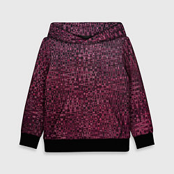 Толстовка-худи детская Бордовая абстрактная рябь, цвет: 3D-черный