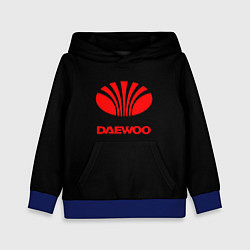 Толстовка-худи детская Daewoo red logo, цвет: 3D-синий