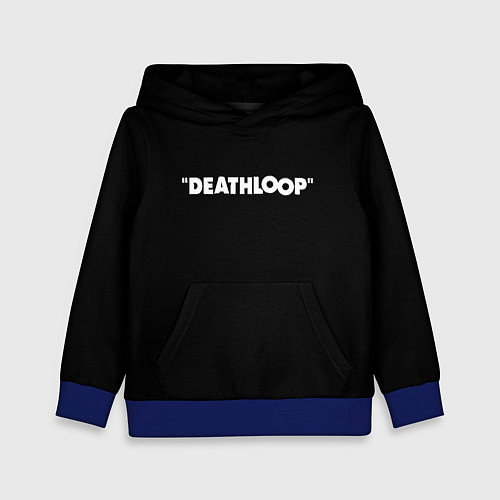 Детская толстовка Deathloop logo / 3D-Синий – фото 1