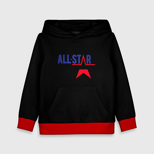 Детская толстовка All stars logo / 3D-Красный – фото 1