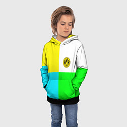 Толстовка-худи детская Borussia color cport, цвет: 3D-черный — фото 2