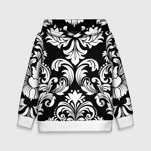 Детская толстовка Дамасский орнамент / 3D-Белый – фото 1
