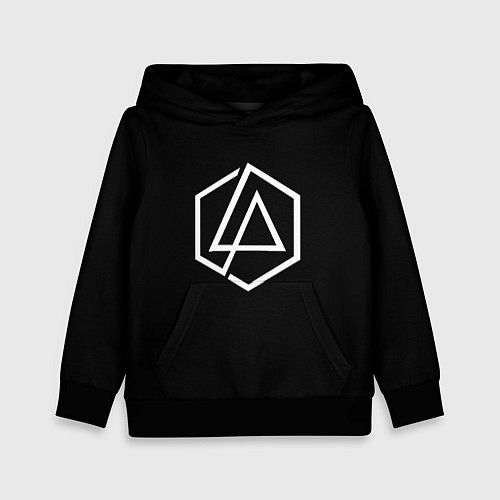 Детская толстовка Linkin park logo white / 3D-Черный – фото 1