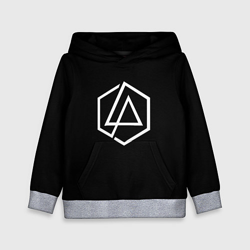 Детская толстовка Linkin park logo white / 3D-Меланж – фото 1