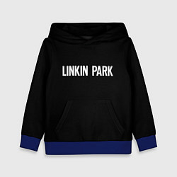 Толстовка-худи детская Linkin park rock white, цвет: 3D-синий