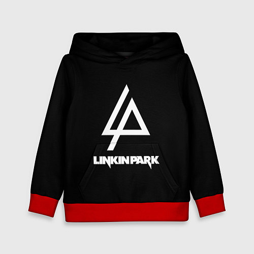Детская толстовка Linkin park logo brend music / 3D-Красный – фото 1