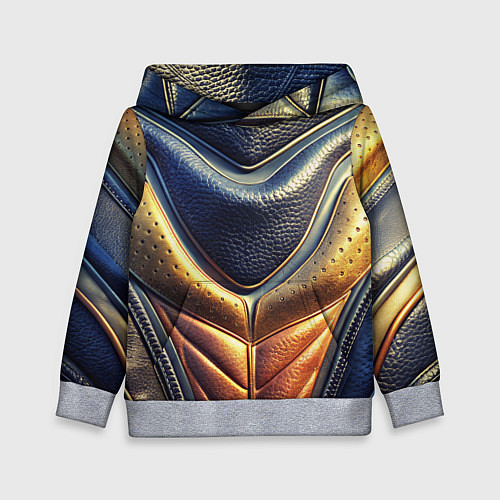 Детская толстовка Футуристический текстурный костюм из кожи / 3D-Меланж – фото 1