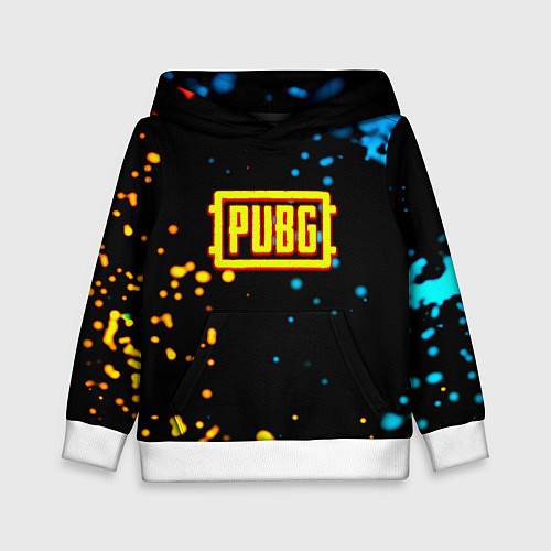 Детская толстовка PUBG огненное лого / 3D-Белый – фото 1