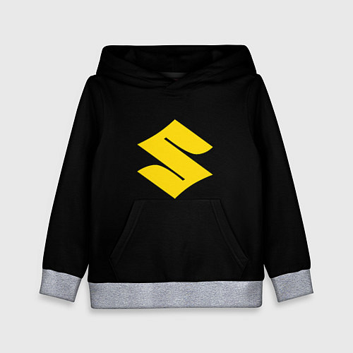 Детская толстовка Suzuki logo yellow / 3D-Меланж – фото 1