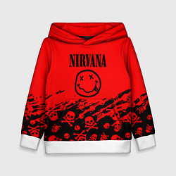 Детская толстовка Nirvana rock skull