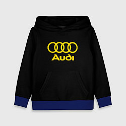 Детская толстовка Audi logo yellow