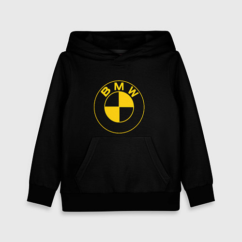 Детская толстовка BMW logo yellow / 3D-Черный – фото 1