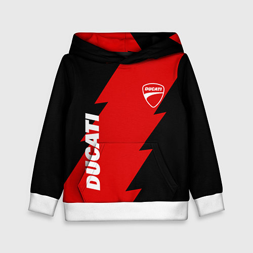 Детская толстовка Ducati - logo / 3D-Белый – фото 1