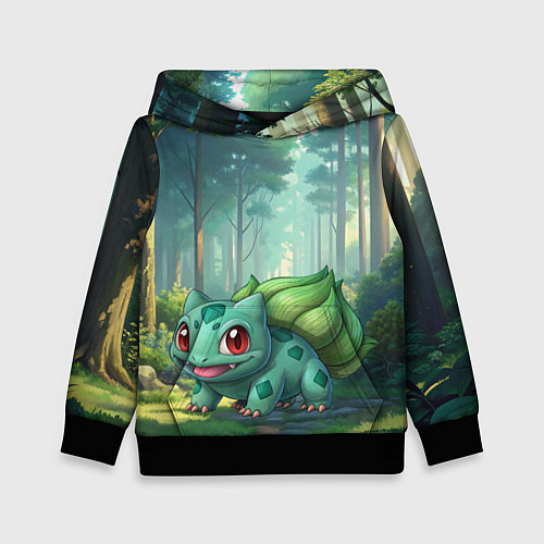 Детская толстовка Bulbasaur pokemon / 3D-Черный – фото 1