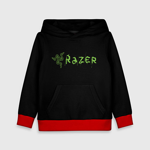 Детская толстовка Razer brend steel / 3D-Красный – фото 1