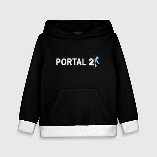 Детская толстовка Portal 2 logo / 3D-Белый – фото 1