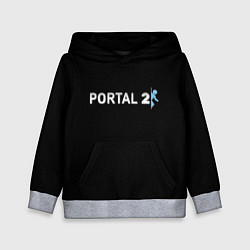 Толстовка-худи детская Portal 2 logo, цвет: 3D-меланж