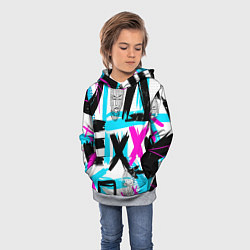 Толстовка-худи детская Маска гопника, цвет: 3D-меланж — фото 2