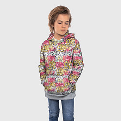 Толстовка-худи детская Граффити с узорами, цвет: 3D-меланж — фото 2