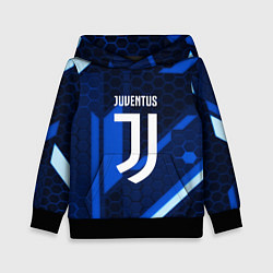 Толстовка-худи детская Juventus sport geometry steel, цвет: 3D-черный