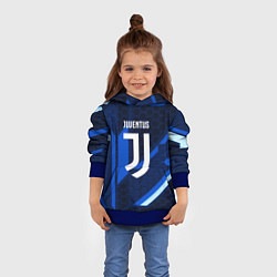 Толстовка-худи детская Juventus sport geometry steel, цвет: 3D-синий — фото 2